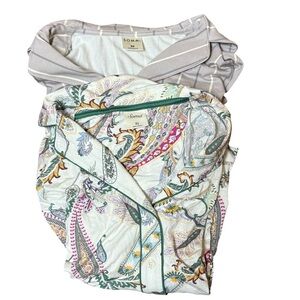 Soma Womens Lot of 2 Cool Nights Pajama Shirts Size XS NWT